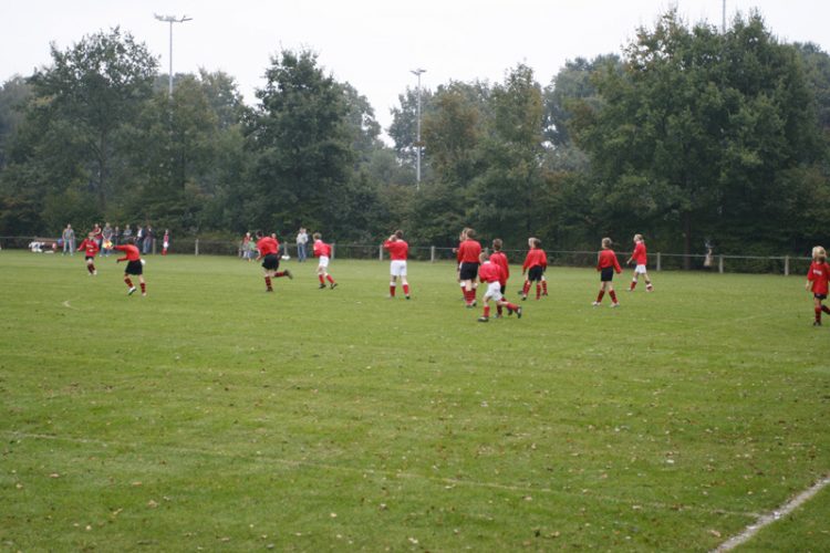 Rood speelt gelijk vvholten 