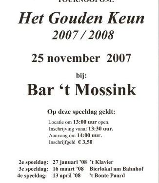 HoltensNieuws.nl Darten om de Gouden Keun Darten om de Gouden Keun