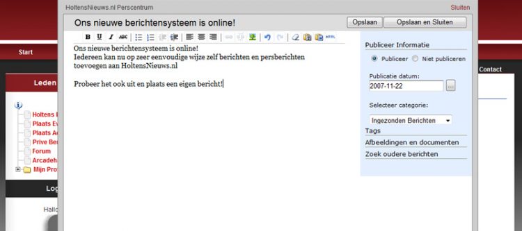 Ons nieuwe berichtensysteem is online 