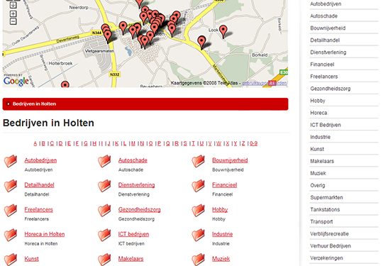 Eigen website voor Holtense bedrijven 