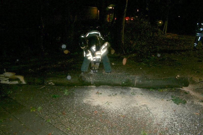 Boom om bij Poon brandweer 