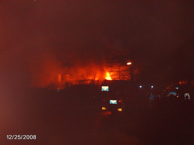 Brand bij Hogeslag brandweer 