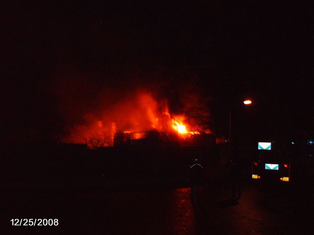 Brand bij Hogeslag brandweer 