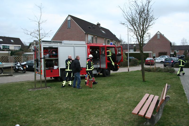 Brand bij fam. Brand brandweer 