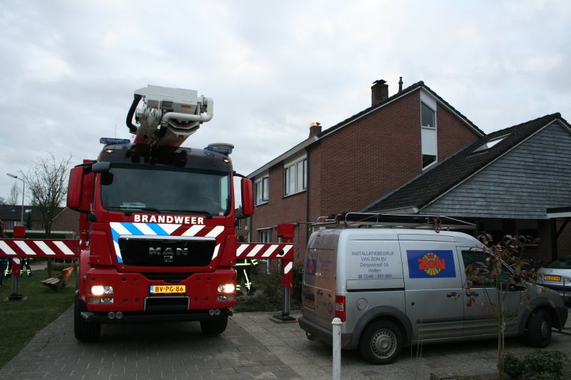 Brand bij fam. Brand brandweer 