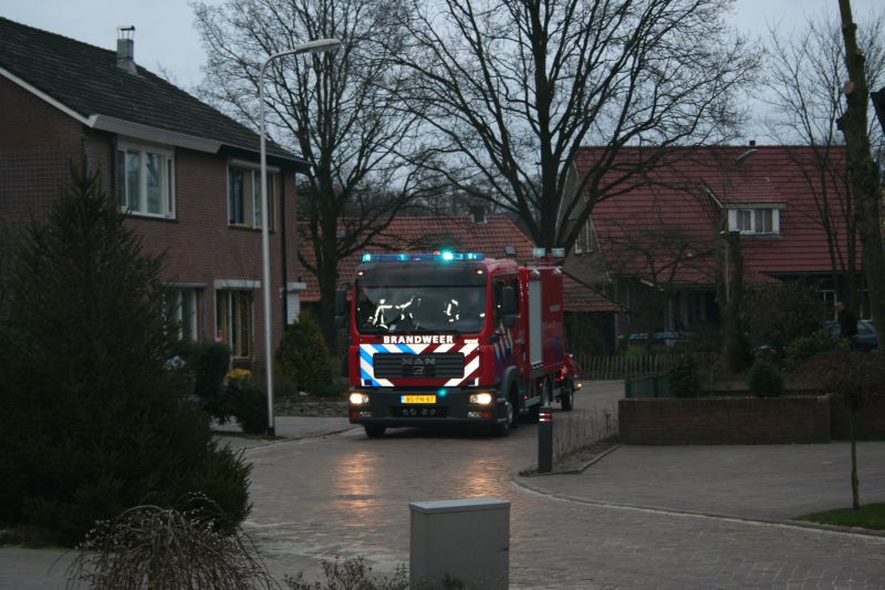 Brand bij fam. Brand brandweer 