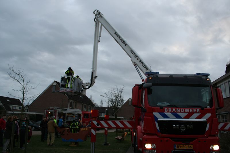 Brand bij fam. Brand brandweer 