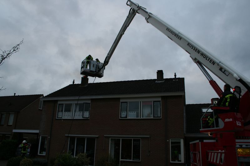 Brand bij fam. Brand brandweer 