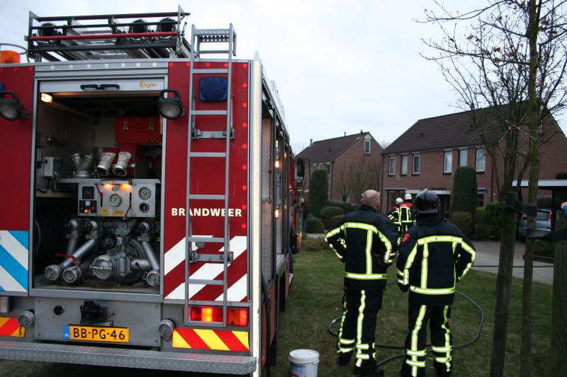 Brand bij fam. Brand brandweer 