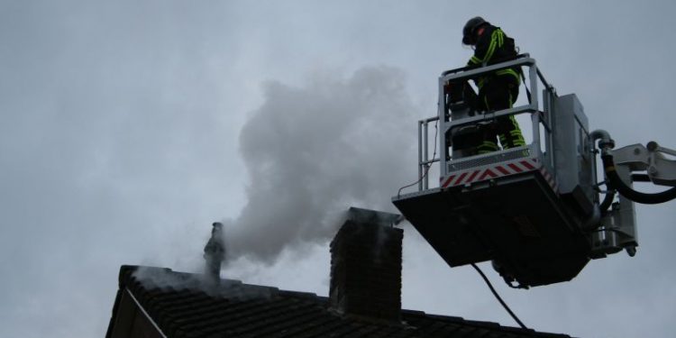 Brand bij fam. Brand brandweer 