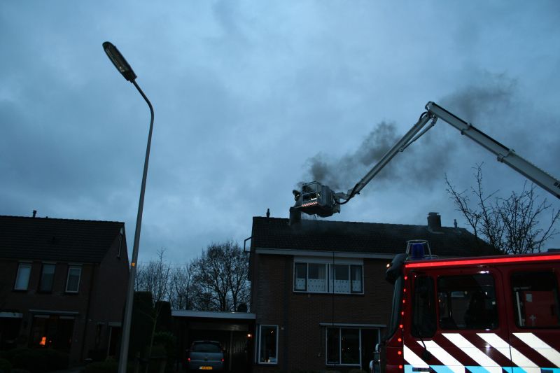 Brand bij fam. Brand brandweer 