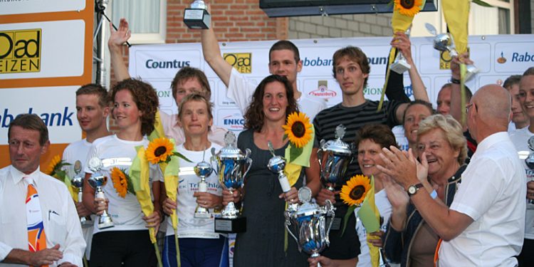 Martijn Paalman voor derde keer Holtens Kampioen triathlon 