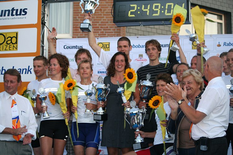 Martijn Paalman voor derde keer Holtens Kampioen triathlon 