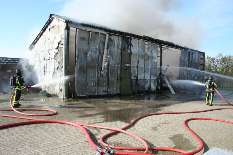 Grote brand aan Sangeldijk brandweer 