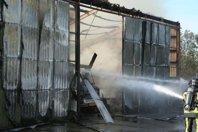 Grote brand aan Sangeldijk brandweer 