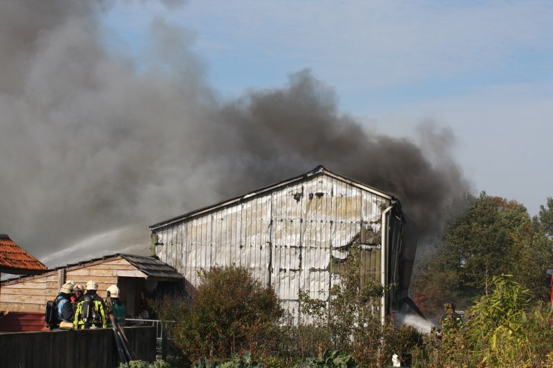 Grote brand aan Sangeldijk brandweer 