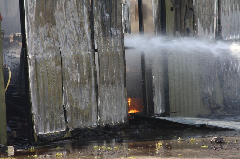 Grote brand aan Sangeldijk brandweer 