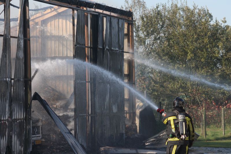 Grote brand aan Sangeldijk brandweer 