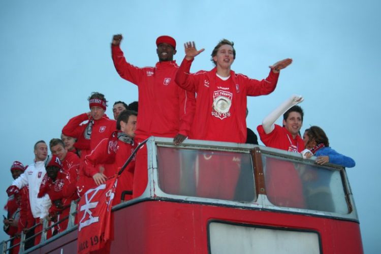 Intocht FC Twente langs de A1 