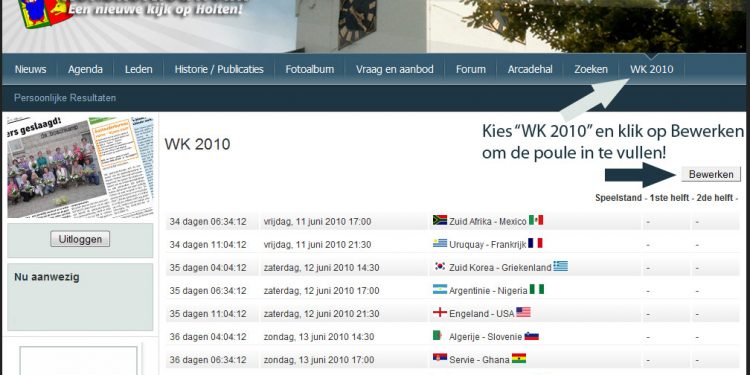 De HoltensNieuws.nl WK Poule 2010 