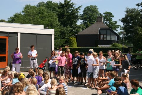 Eindelijk grote vakantie haarschool 