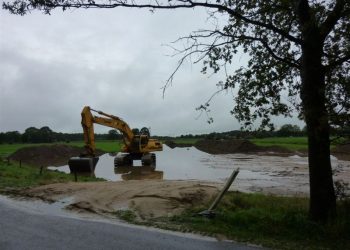 Wateroverlast in Holten, stuur je foto's brandweer 
