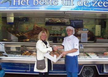 Met hippe electrokar de Holterberg op smidsbelt sallandse heuvelrug kulturhus gemeente 