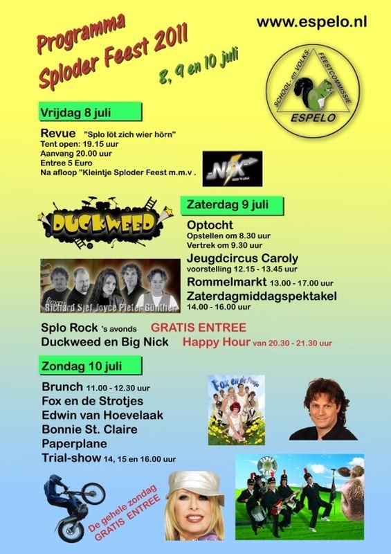 Sploder feest editie 2011 hmv espelo 