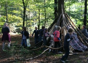 Haarschool Holterberg Herfstdag (HHH) natuurdiorama haarschool 