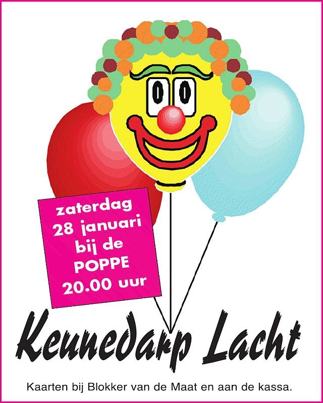 Keunedarp lacht fienpreuvers carnaval 