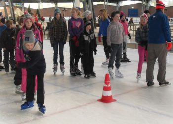 obs de Haarschool op de schaatsen haarschool 