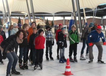 obs de Haarschool op de schaatsen haarschool 