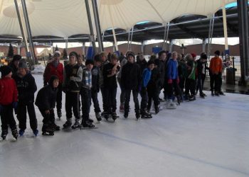 obs de Haarschool op de schaatsen haarschool 