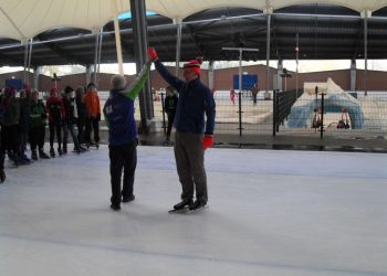 obs de Haarschool op de schaatsen haarschool 