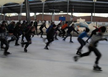 obs de Haarschool op de schaatsen haarschool 