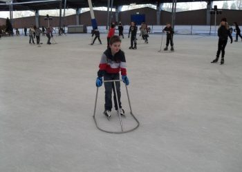 obs de Haarschool op de schaatsen haarschool 