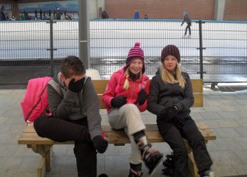 obs de Haarschool op de schaatsen haarschool 