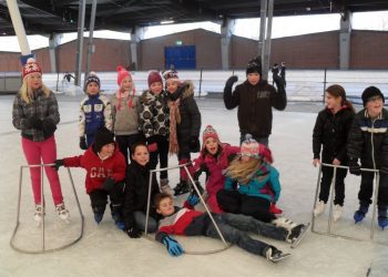 obs de Haarschool op de schaatsen haarschool 