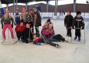 obs de Haarschool op de schaatsen haarschool 