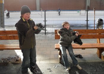 obs de Haarschool op de schaatsen haarschool 