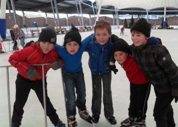 obs de Haarschool op de schaatsen haarschool 