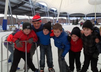 obs de Haarschool op de schaatsen haarschool 