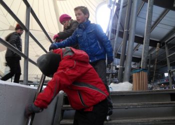 obs de Haarschool op de schaatsen haarschool 