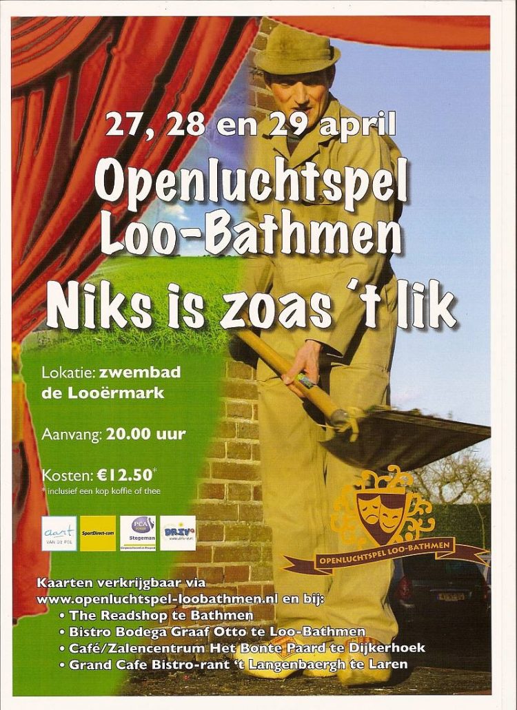 Start verkoop openluchtspel ‘niks is zoas ’t lik’ bonte paard 