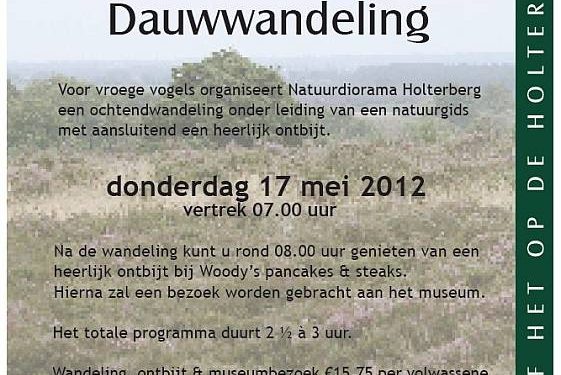 ‘Dauw’wandelen op de Holterberg natuurdiorama 