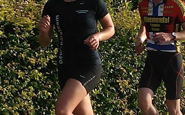 Triatlontrainingen van start wielervereniging muller atletiekvereniging 