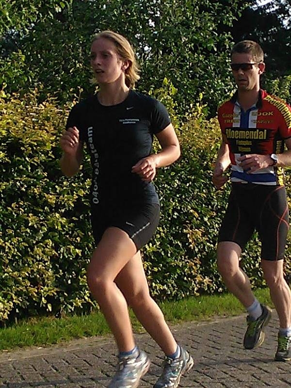 Triatlontrainingen van start wielervereniging muller atletiekvereniging 