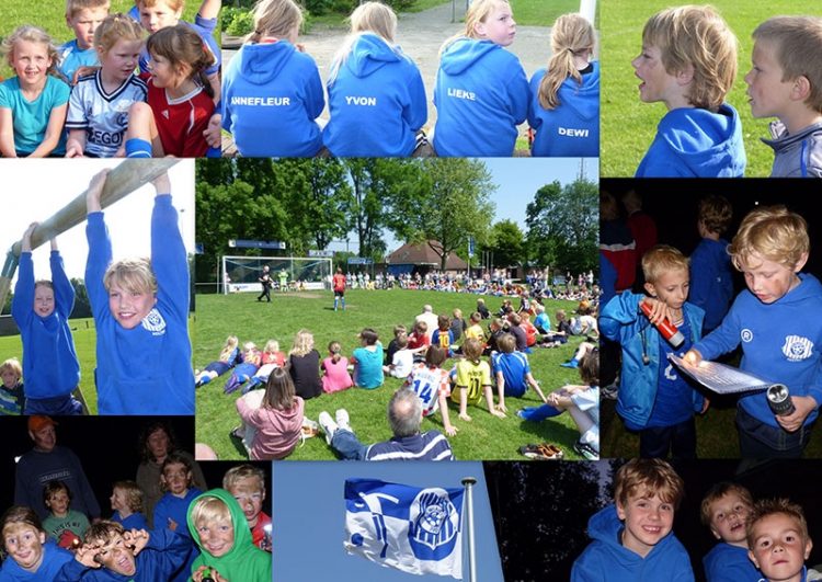 Tentenkamp Blauw Wit voetbal holterbroek blauwwit 