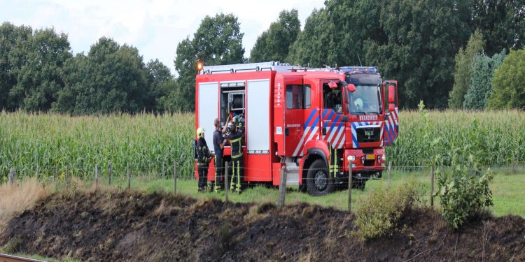 Trein veroorzaakt drie berm branden 