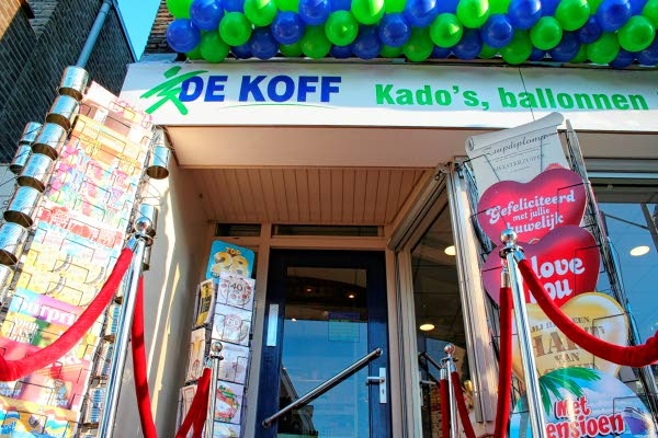 Feestwinkel De Koff vanaf 1 januari alleen nog digitaal 